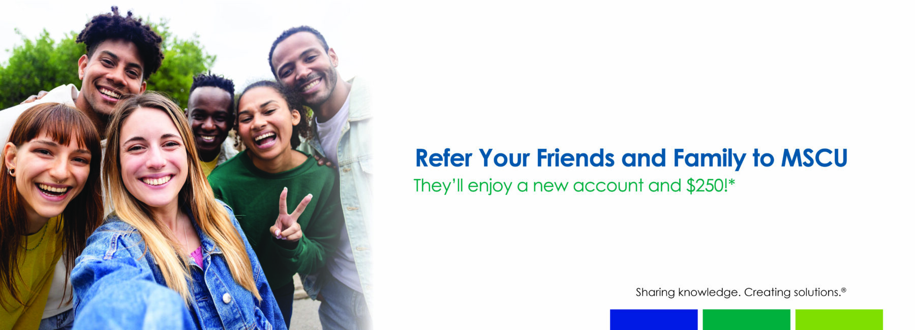 six young adults taking a selfie