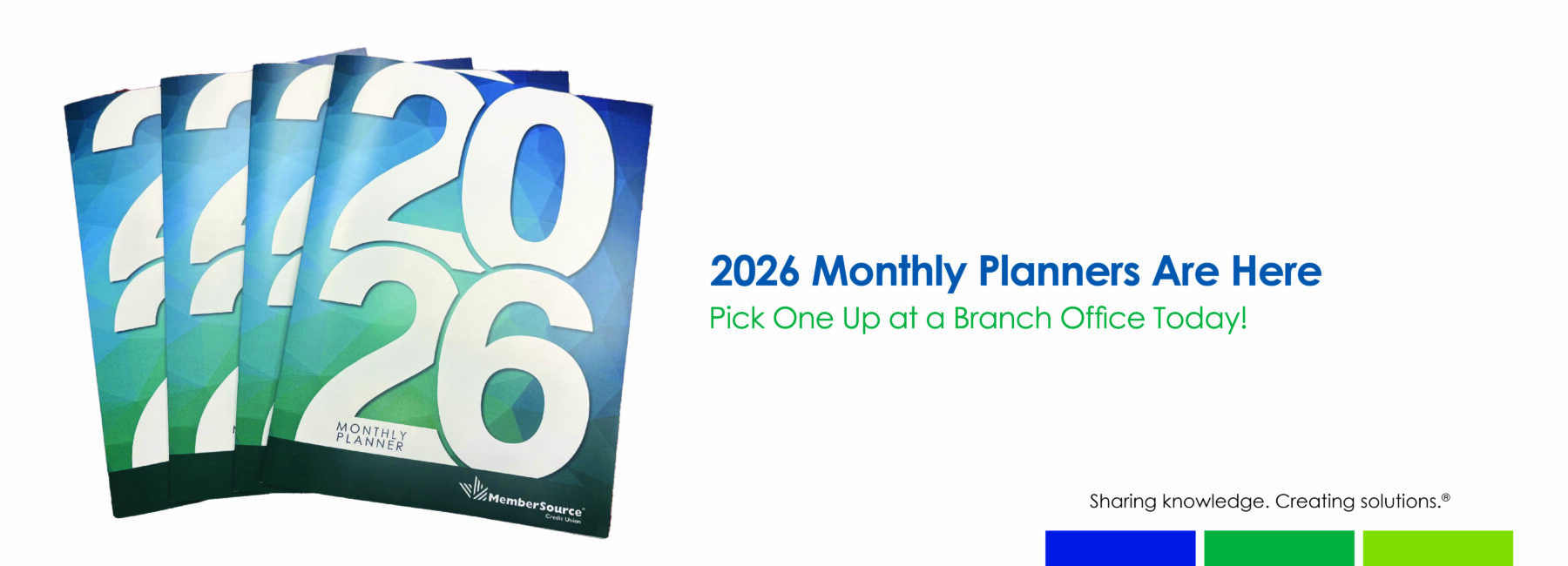 photo of four planners stacked together